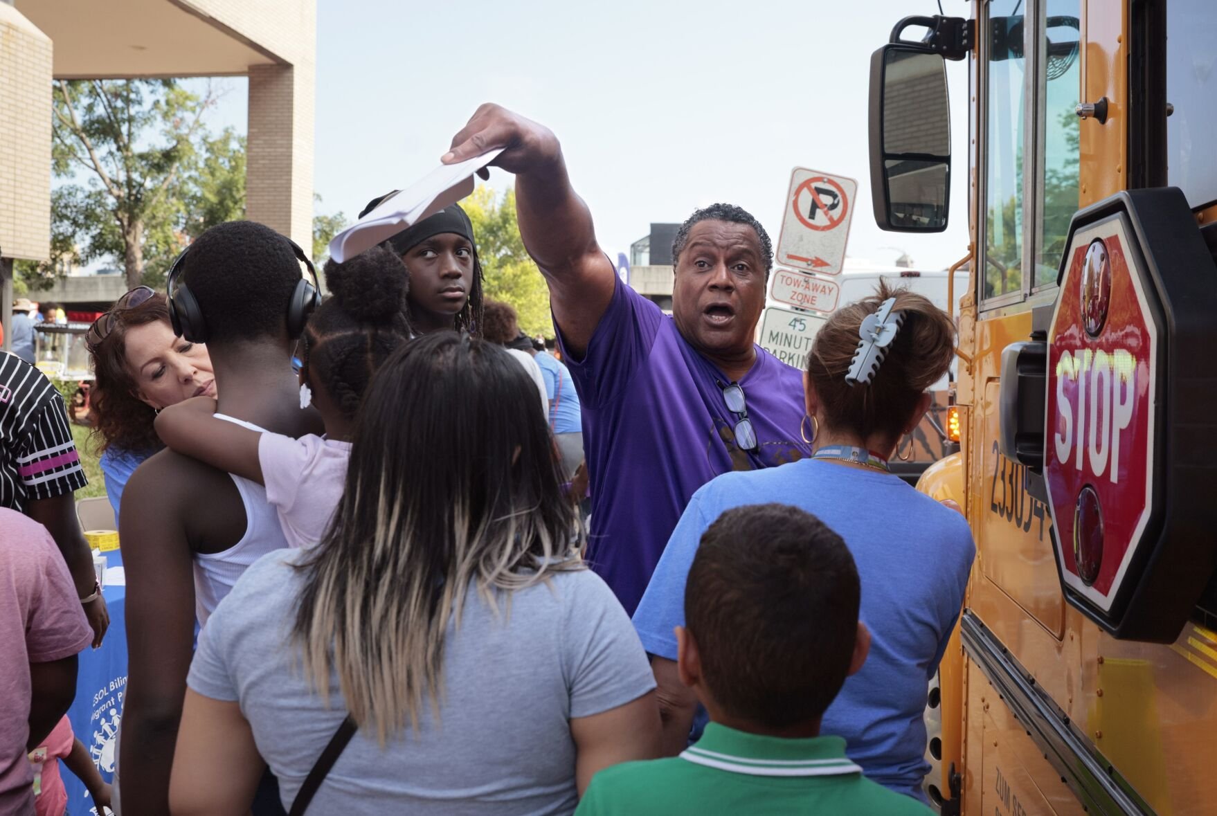 SLPS's annual back-to-school fair outside district HQ